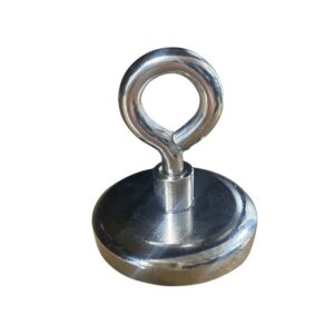 MAGNET ROUND 42X6MM W/ EYELET